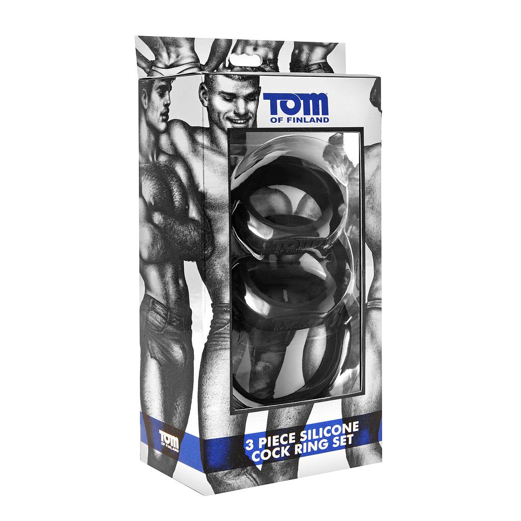 Tom of Finland Cockring 3 set blue