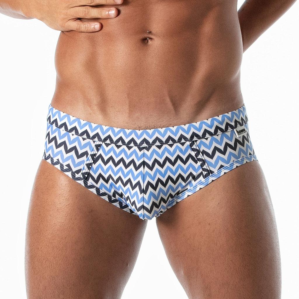 LEADER MYKONOS SWIM BRIEF BLUE