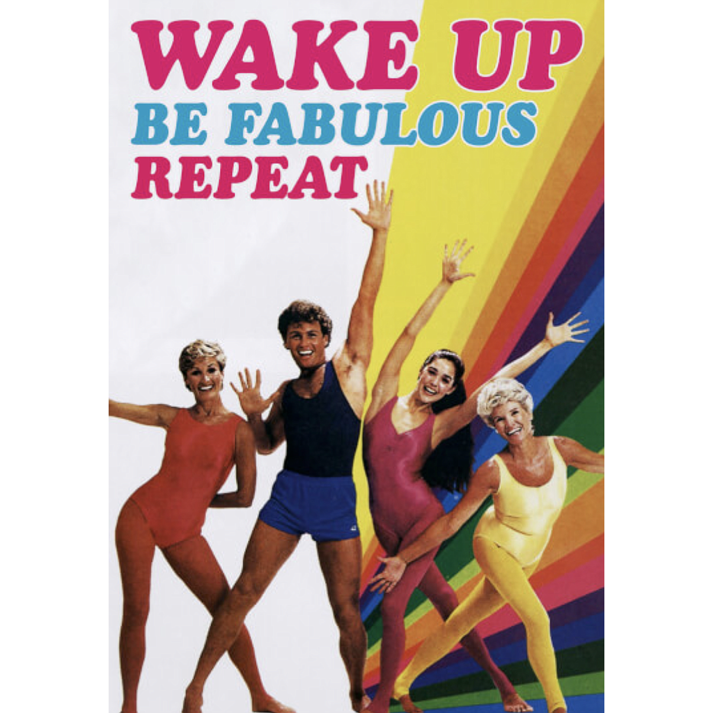 DM WAKE UP BE FABULOUS  BIRTHDAY CARD