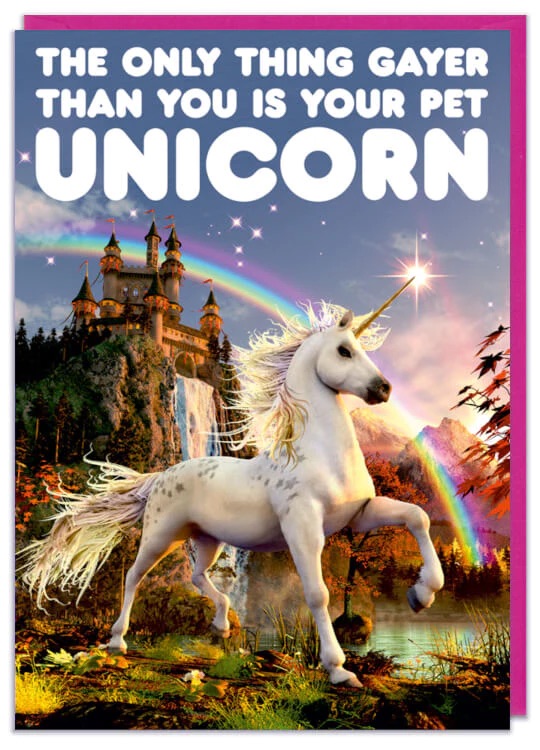 DM YOUR PET UNICORN CARD