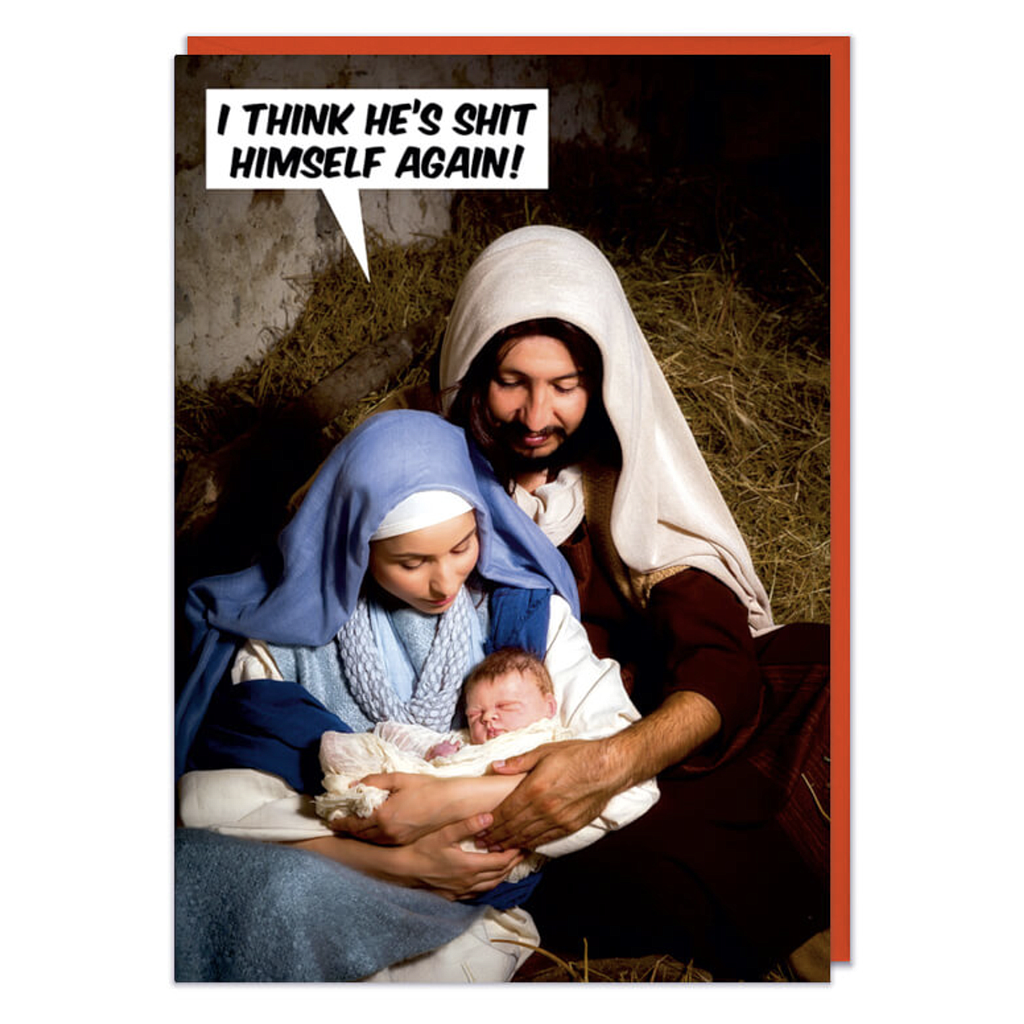 DM SHIT HIMSELF AGAIN CHRISTMAS CARD