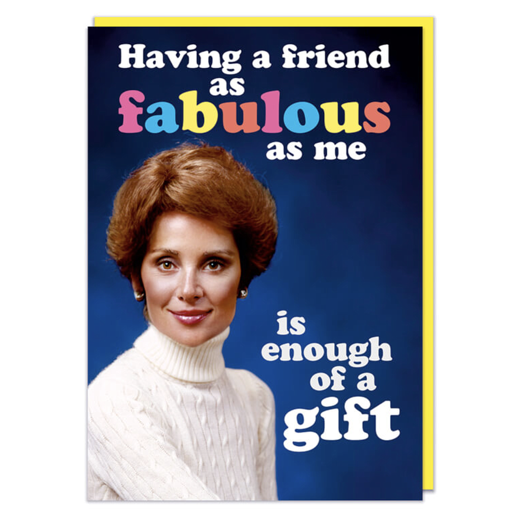 DM A FRIEND AS FAB AS ME CARD