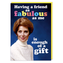 DM A FRIEND AS FAB AS ME CARD