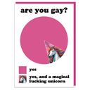 DM ARE YOU GAY CARD