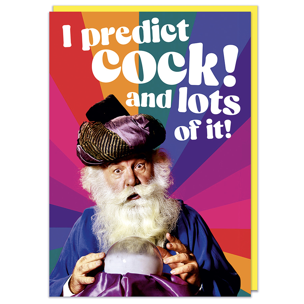 DM I PREDICT COCK CARD