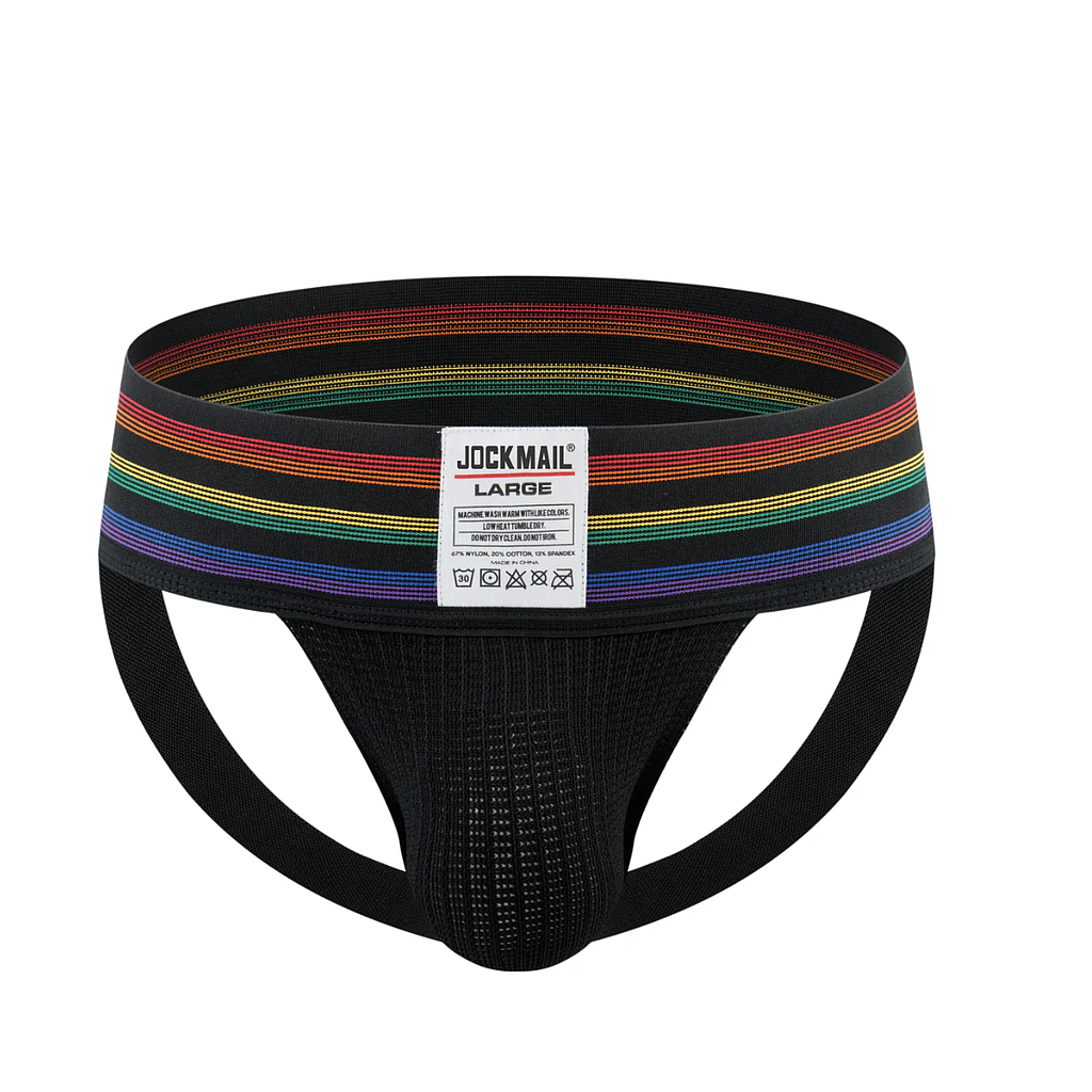 JOCKMAIL 261 RAINBOW WAISTBAND JOCK