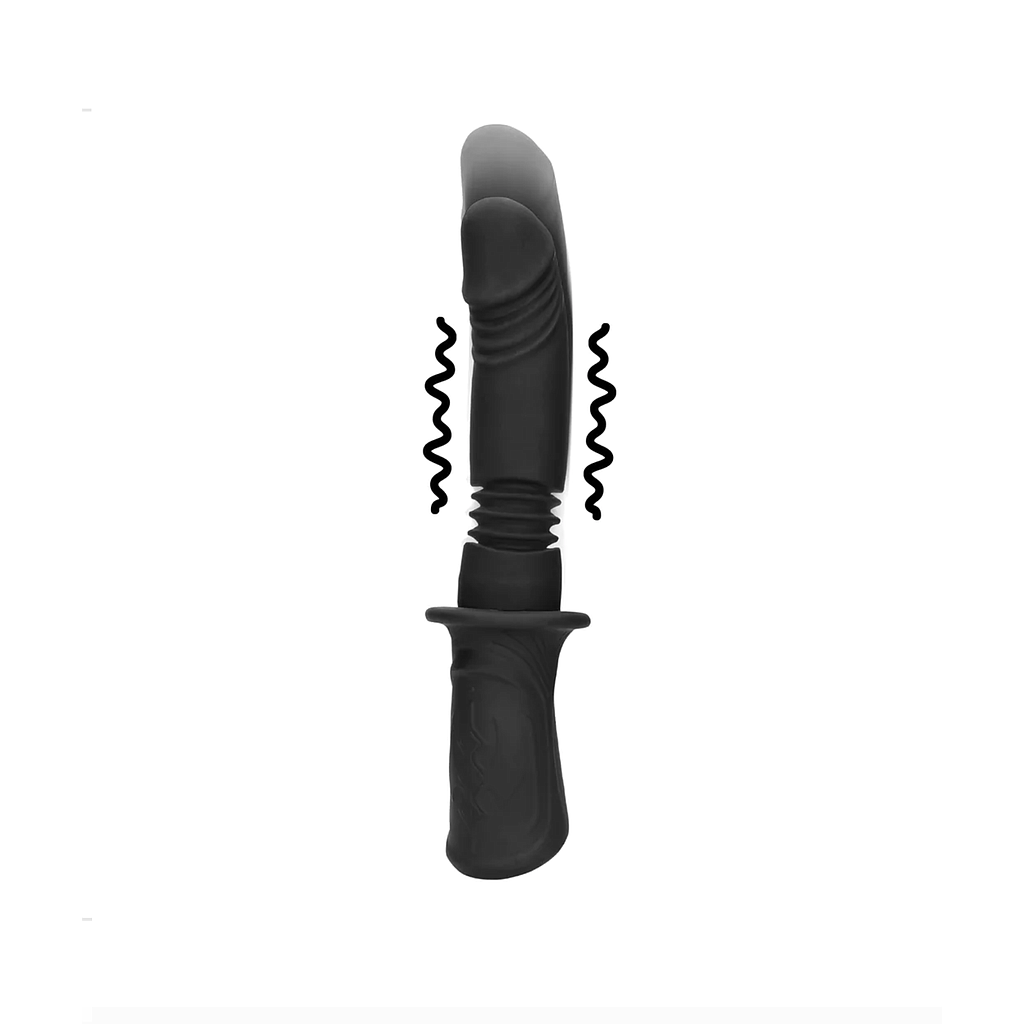 OUCH HAND HELD VIBE &amp; THRUST SEX MACHINE