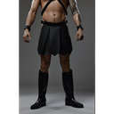 PROVOCATEUR LEATHER GLADIATOR SKIRT RUSSELL