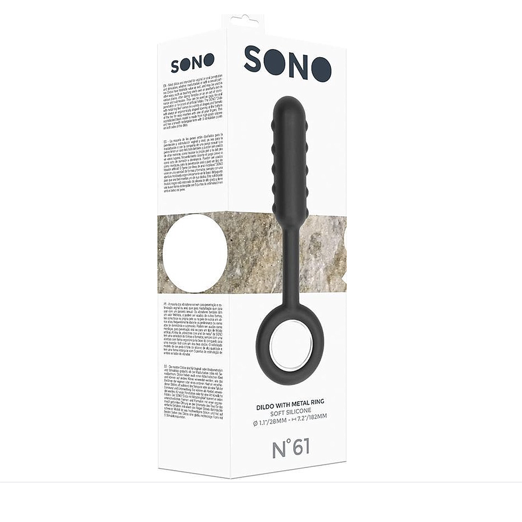 SONO NO 61 DILDO W/ METAL RING