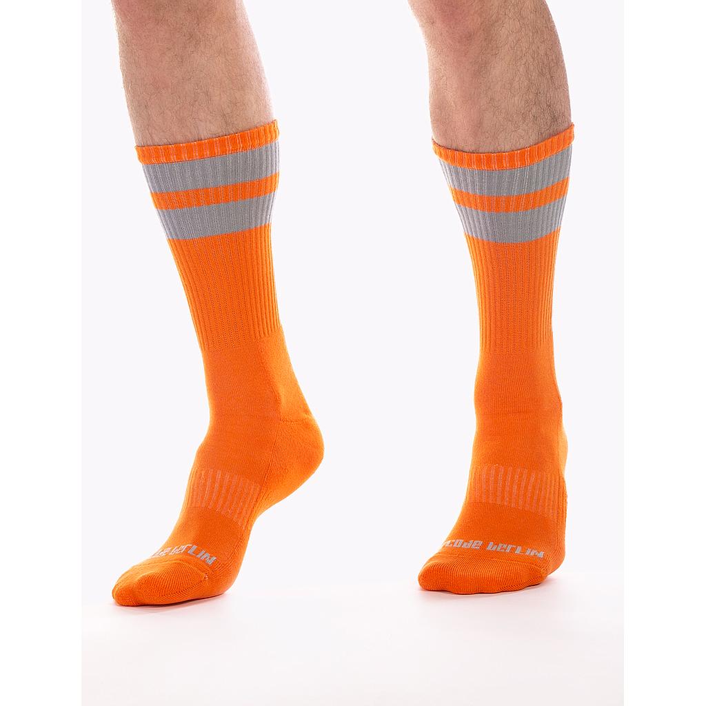 BARCODE BERLIN GYM SOCKS NEONORANGE/GREY