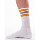 BARCODE BERLIN ME TIME SOCKS WHITE/ORANGE/GREY