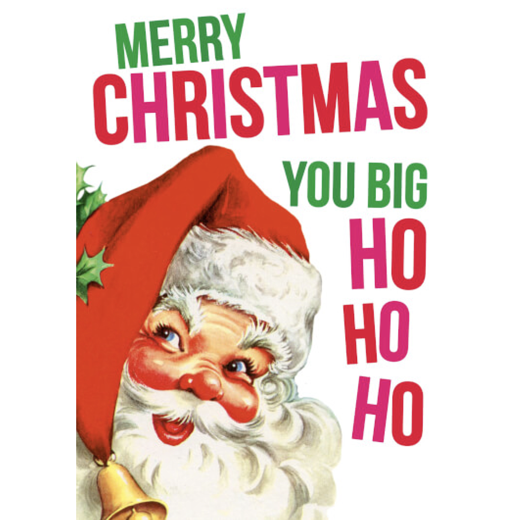 DM MERRY CHRISTMAS HO HO HO CARD