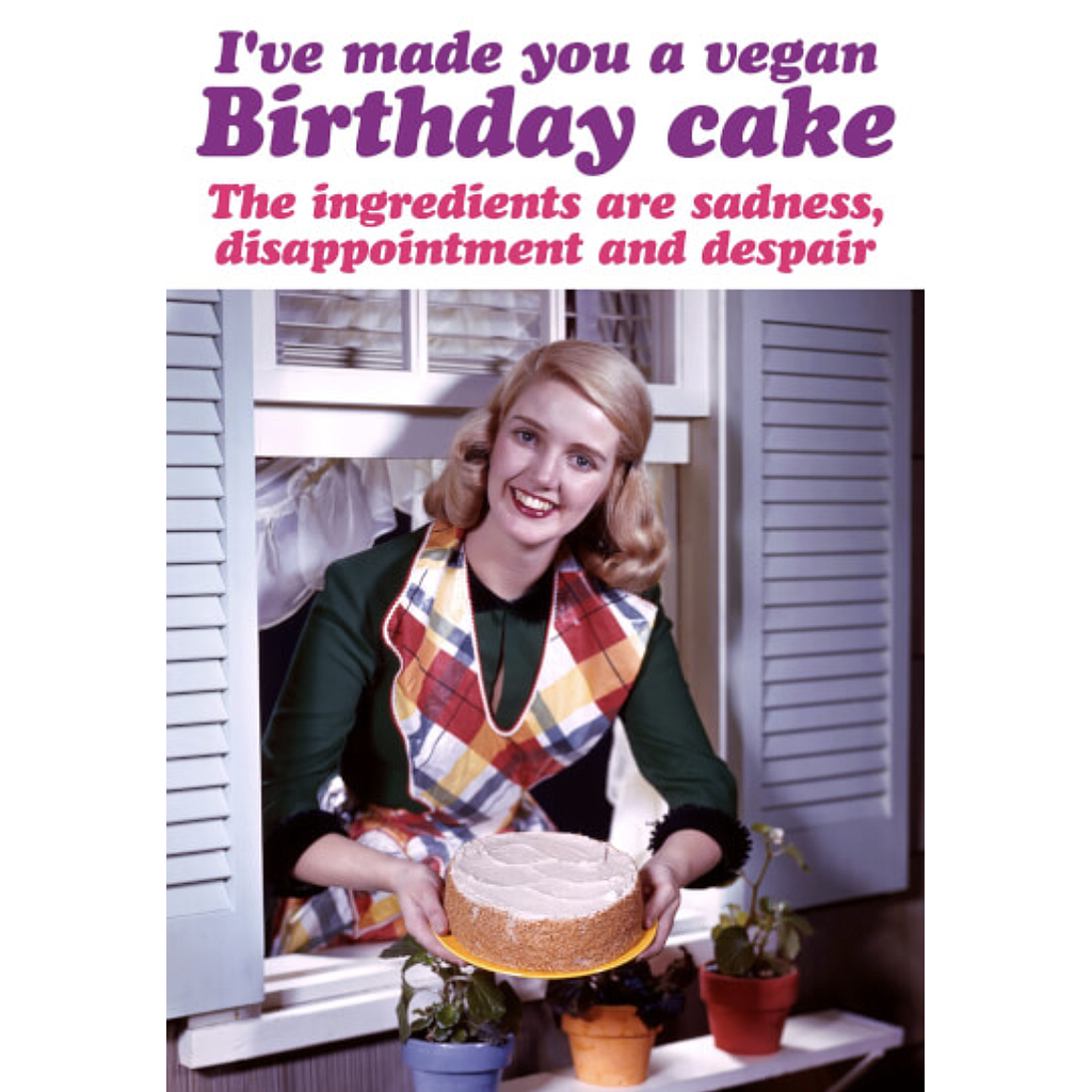 DM VEGAN BIRTHDAY CARD