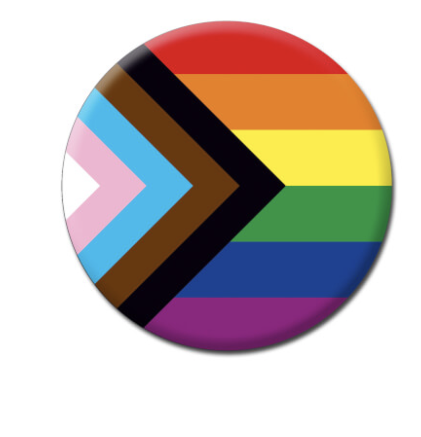 DM PROGRESS PRIDE FLAG BADGE