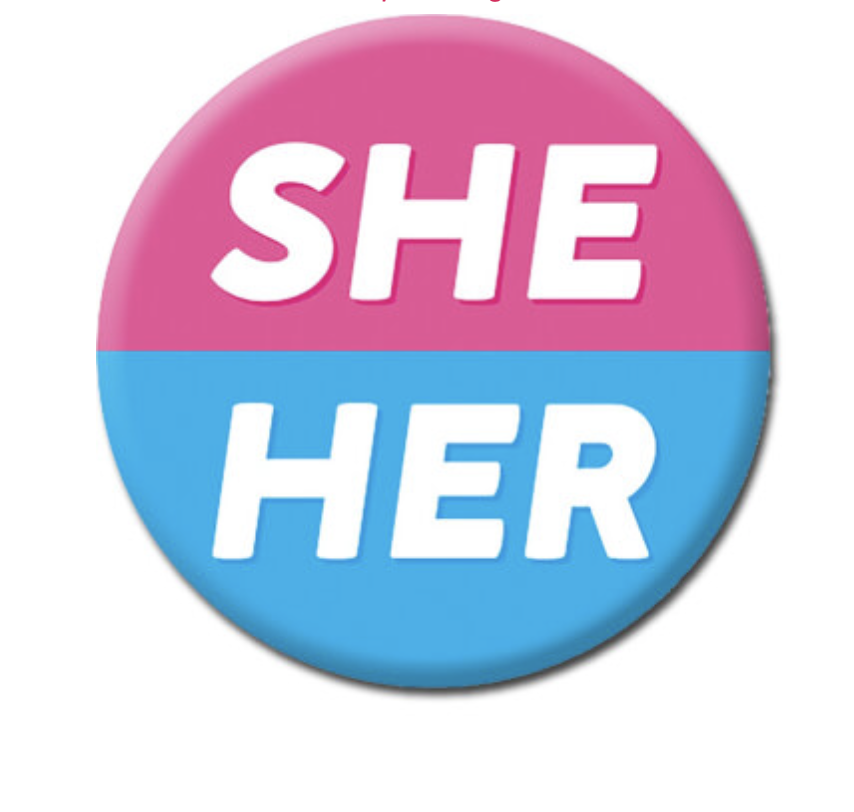 DM SHE/HER BADGE