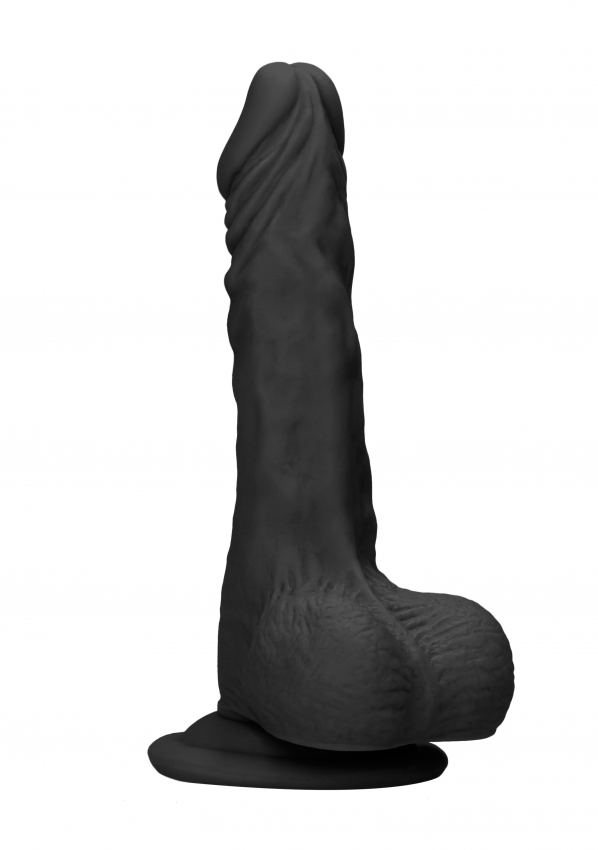 REAL ROCK DILDO W/ BALLS 17CM