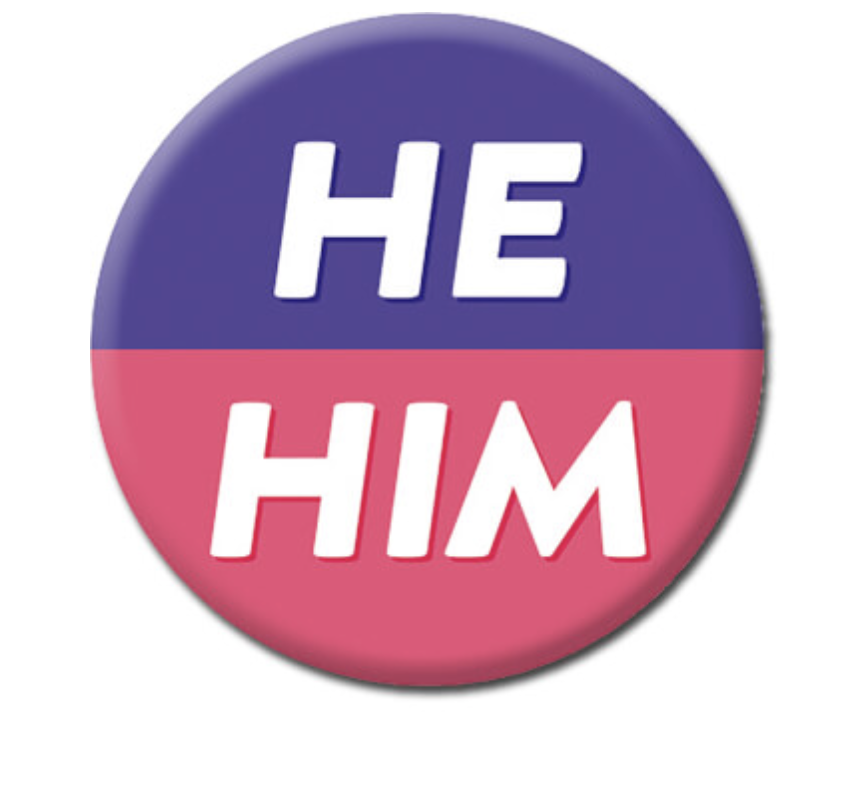 DM HE/HIM BADGE