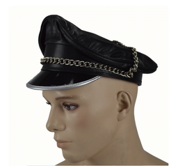 GAYT*GEAR LEATHER MUIR CAP W/ CHAIN