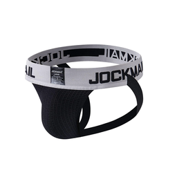 JOCKMAIL 230 GRAY WIDE BELT JOCKSTRAP