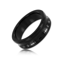 BLACK LINE CURVED COCKRING