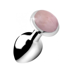 BUTT PLUG ROSE QUARZ GEM