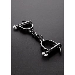 [2100000359134] STEEL ADJUSTABLE DARBY STYLE HANDCUFFS