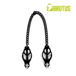 [2100000371808] BRUTUS JAPANEESE CLOVER NIPPLE CLAMPS BLACK