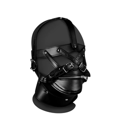 [2100000368242] OUCH HEAD HARNESS W/ ZIP MOUTH AND LOCK