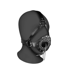 [2100000368211] OUCH OPEN MOUTH GAG W/ HEAD HARNESS AND STOPPER
