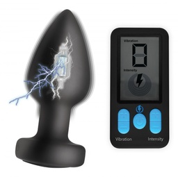 [2100000379873] ZEUS VIBRATING + ESTIM ANAL PLUG W/ REMOTE
