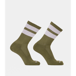BARCODE BERLIN GYM SOCKS OLIVE/WHITE