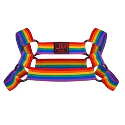 [2100000370764] JOCKMAIL 914 PRIDE HARNESS WITH RINGS