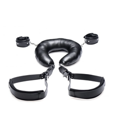 [2100000382439] XR BRAND PADDED THIGH STRAP W/ WRIST CUFFS