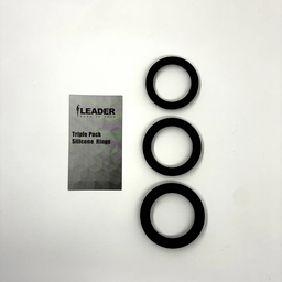 [2100000390458] LEADER SILICONE RINGS 3 PACK