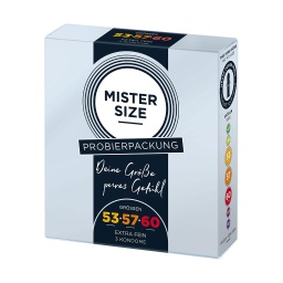 MISTER SIZE CONDOM TESTER 3 PACK