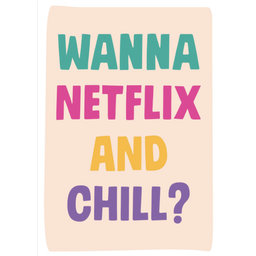 [2100000208814] DM Wanna Netflix and Chill Funny Birthday Card