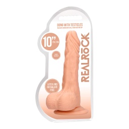 REAL ROCK DILDO W/ BALLS 10" (20cm)