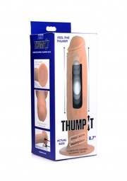 [2100000255498] 7X Remote Control Thumping Dildo 8.7&quot;